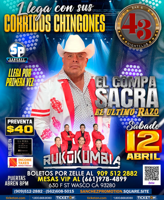 Bar 43 (Wasco ,CA )   El Compa Sacra