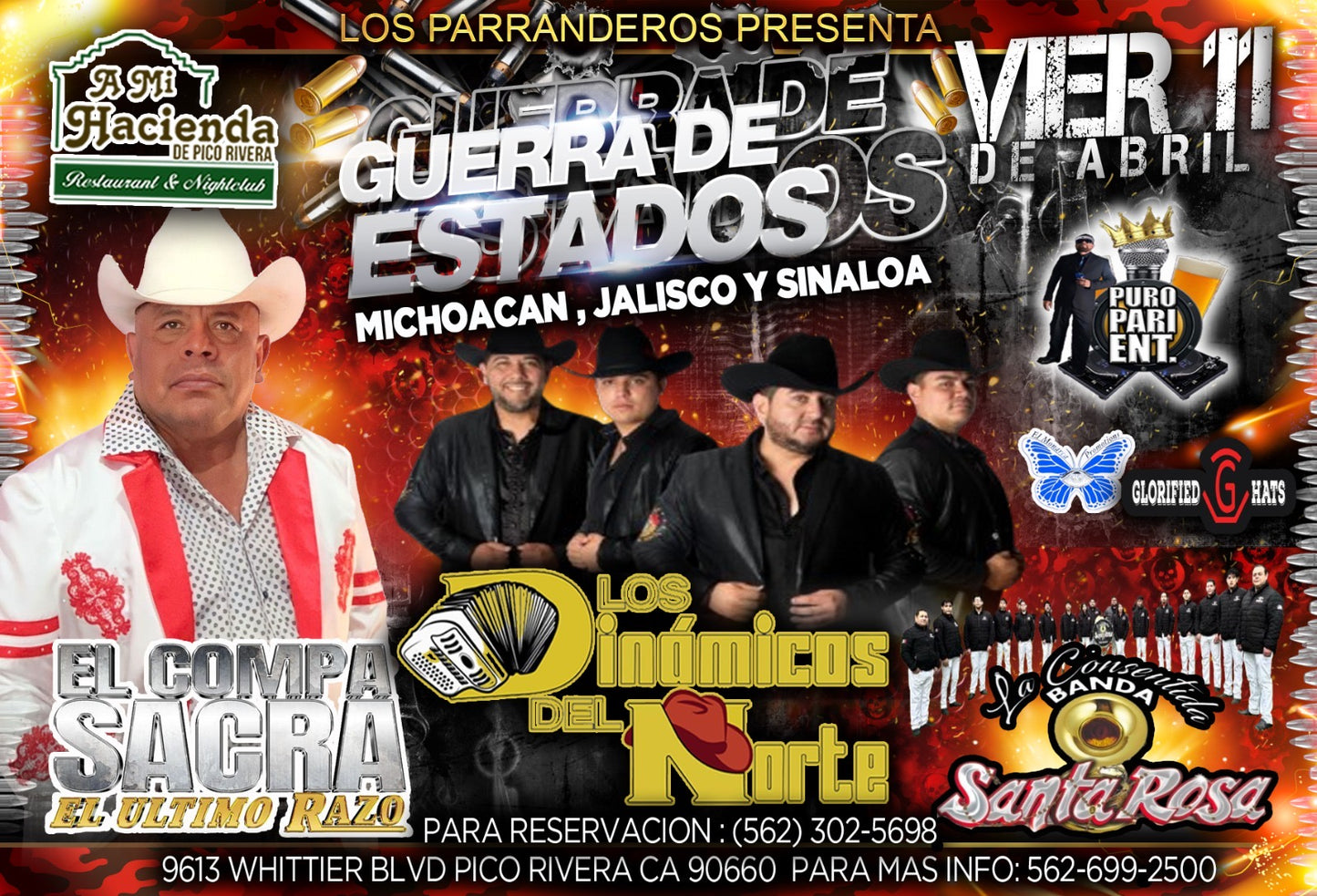 A Mi Hacienda  (Pico Rivera  ,CA )   El Compa Sacra