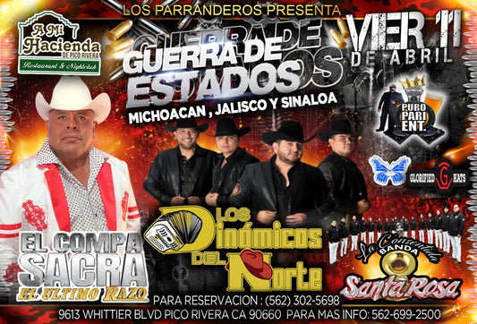 A Mi Hacienda  (Pico Rivera  ,CA )   El Compa Sacra